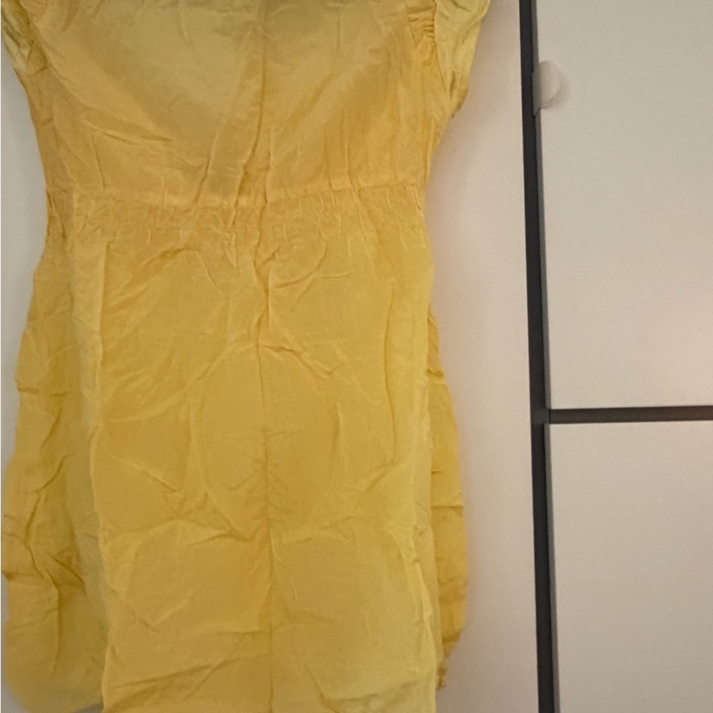 Miss Sixty Yellow Ruffle Tie-Front Tunic - Picture 3 of 5